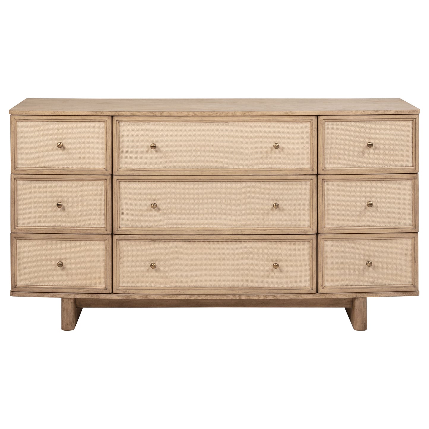 Kailani 9-drawer Dresser Cabinet Beige Oak