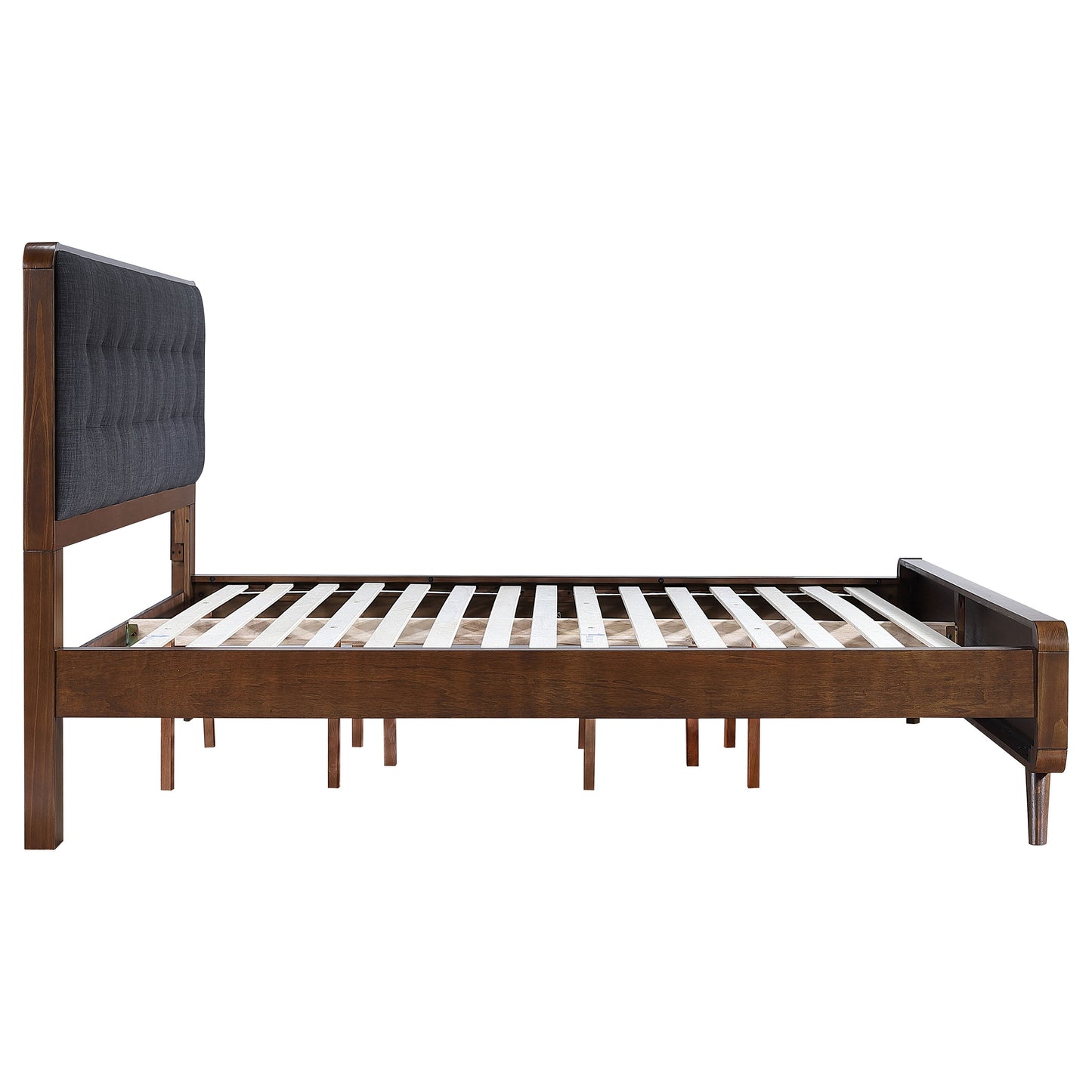 Robyn Wood California King Platform Bed Dark Walnut