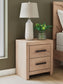 Sanginlane Two Drawer Night Stand