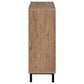 Teller 2-door Shoe Storage Cabinet Natural Oak