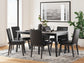 Jettaya Dining Table and 4 Chairs