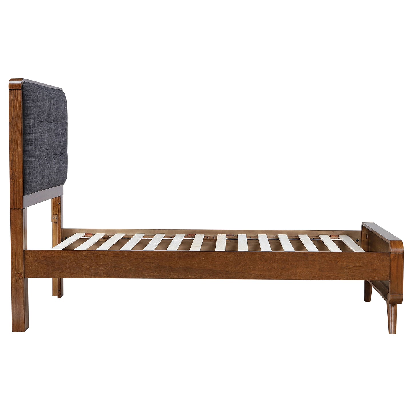 Robyn Wood Twin Platform Bed Dark Walnut