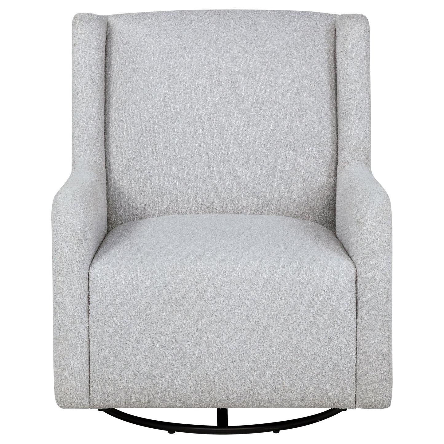 Serra Boucle Upholstered Swivel Glider Recliner Dove Grey