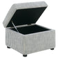 Winter Upholstered Hydraulic Lift Top Storage Ottoman Grey