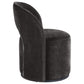 Harjo Velvet Upholstered Swivel Accent Chair Charcoal Grey