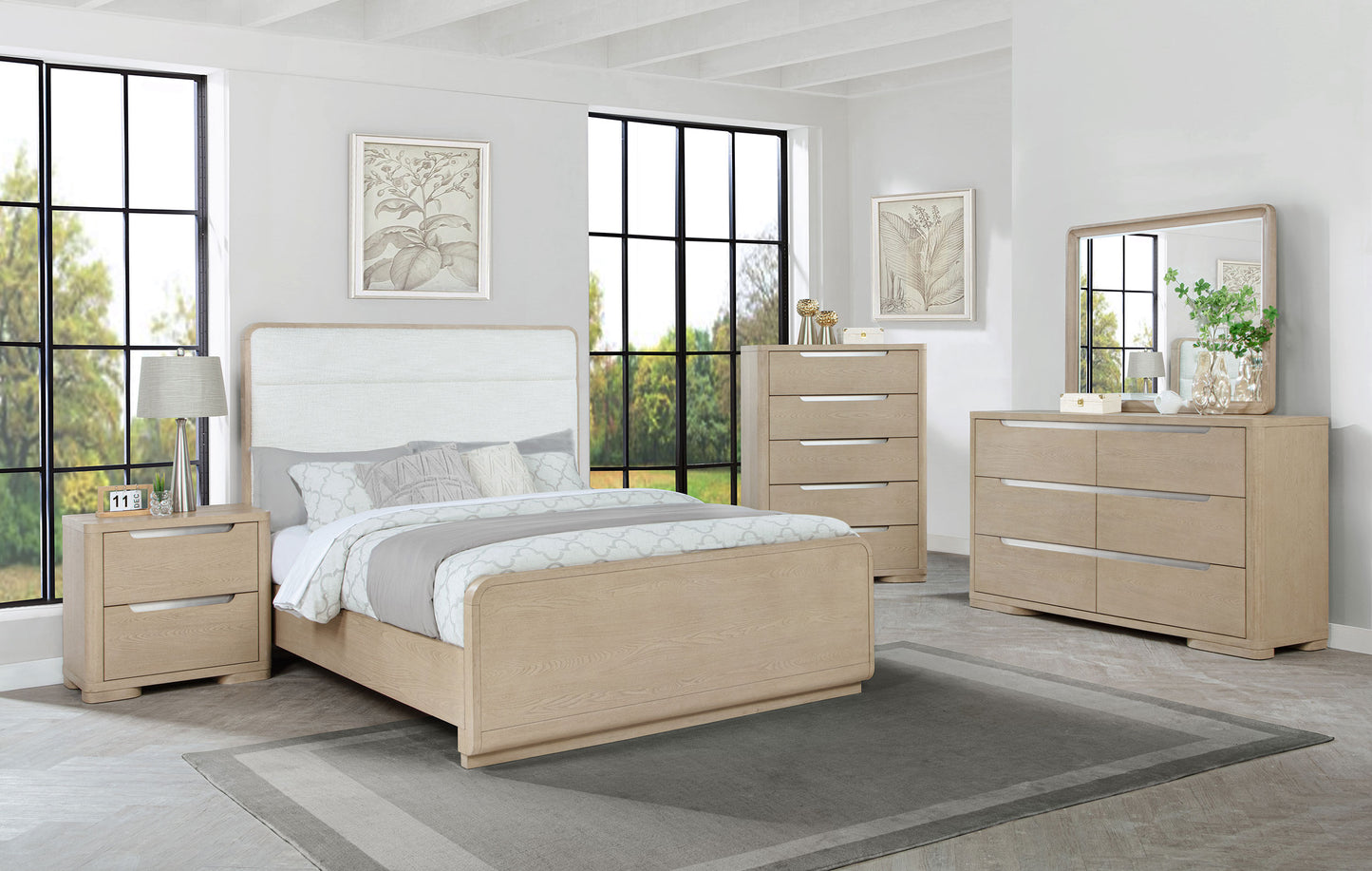 Ladera 6-drawer Bedroom Dresser Light Elm