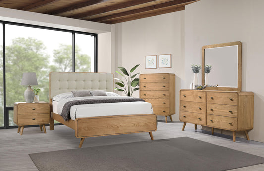 Robyn 5-piece California King Bedroom Set Light Ash