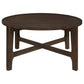 Cota 3-piece Solid Wood Coffee and End Table Set Dark Brown