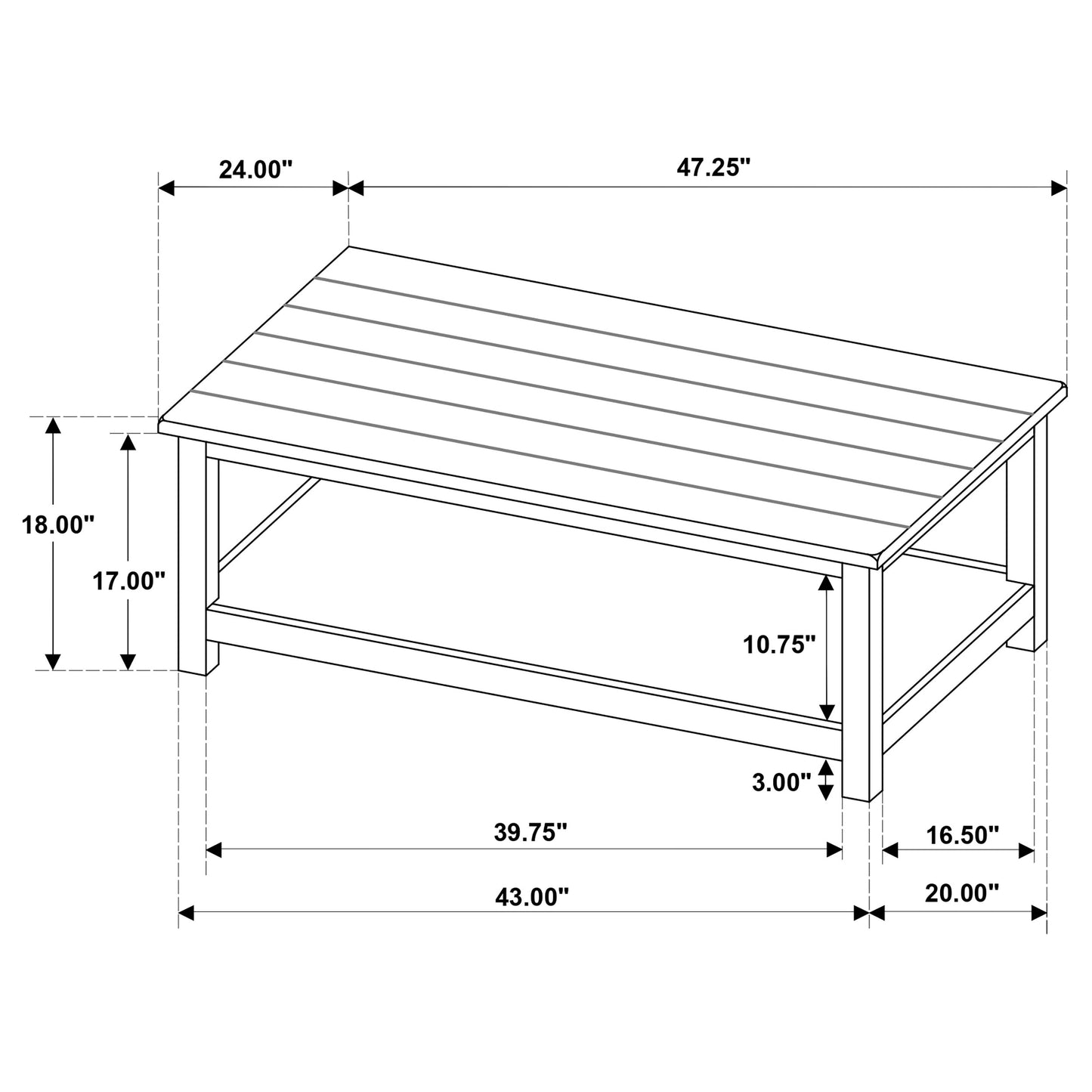 Payne 2-piece Coffee and 1-drawer End Table Set White